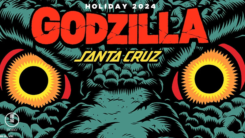 Santa Cruz X Godzilla 70th Anniversey Skateboard Collection