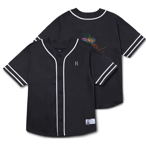 Headgear - New York Black Yankees Gray Button Down Jersey