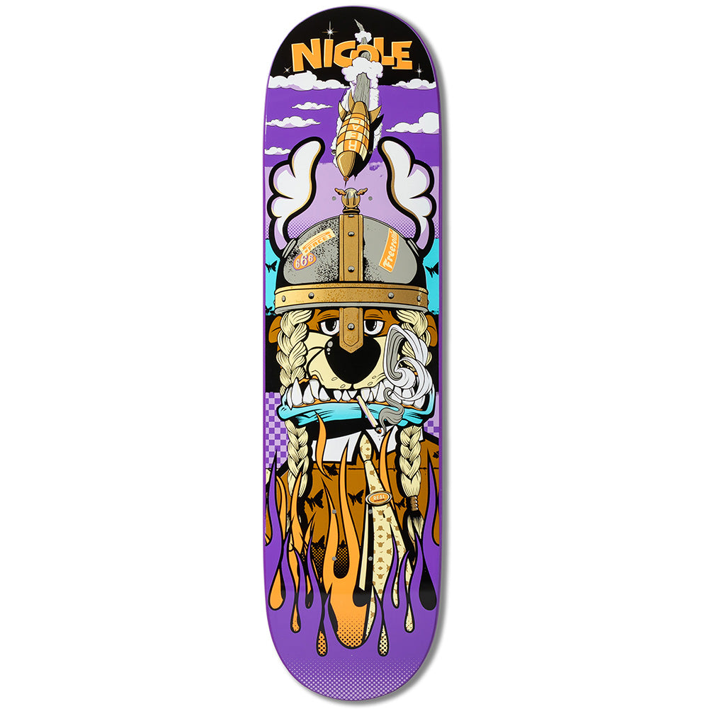 Real Nicole Hause D*Face Skateboard Deck Full SE 8.06