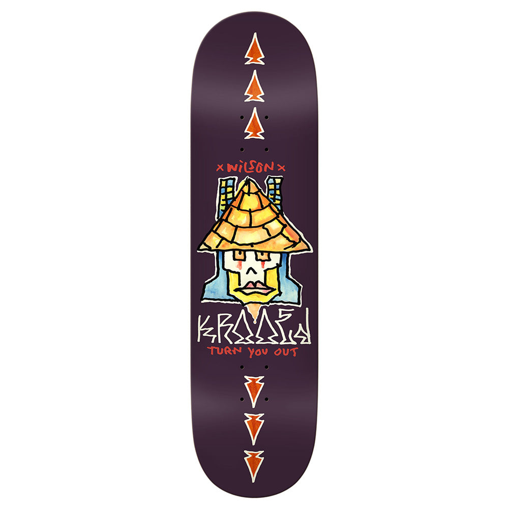 Krooked Wilson Turn Out Skateboard Deck 8.38