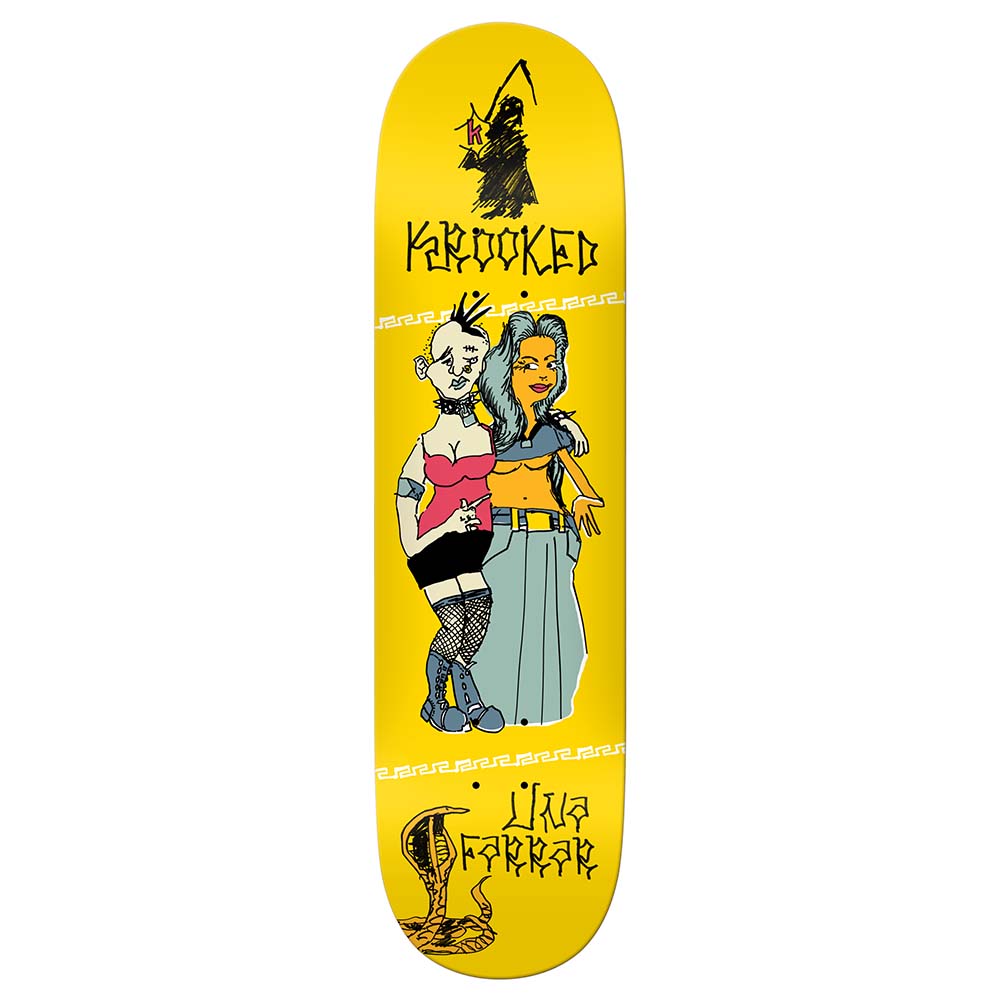 Krooked Una Farrar Punk True Fit Skateboard Deck 8.38