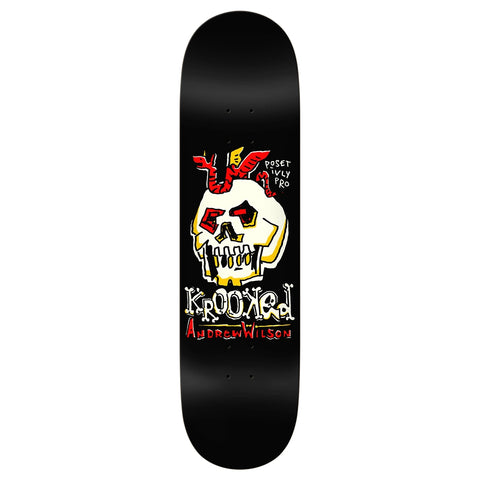 Krooked Andrew Wilson Positively Pro Skateboard Deck 8.5