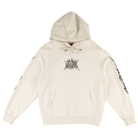 Welcome Tribe Embroidered Pigment Dyed Hoodie