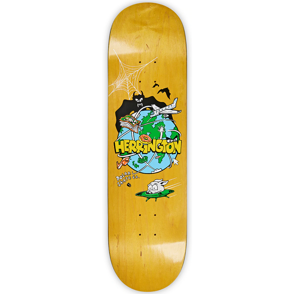 Polar Skate Co Aaron Herrington Planet Skateboard Deck 8.125